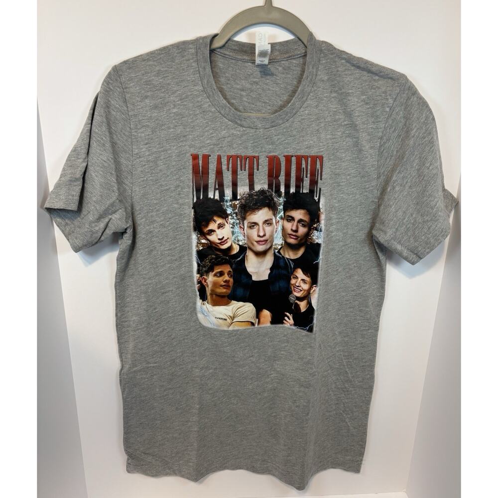 Matt Rife Problemattic World Tour Graphic T-Shirt Grey Bella Canvas Medium M